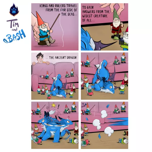 A dangerous game to play, peasant... Tim and Bash Comic #16! 🔥