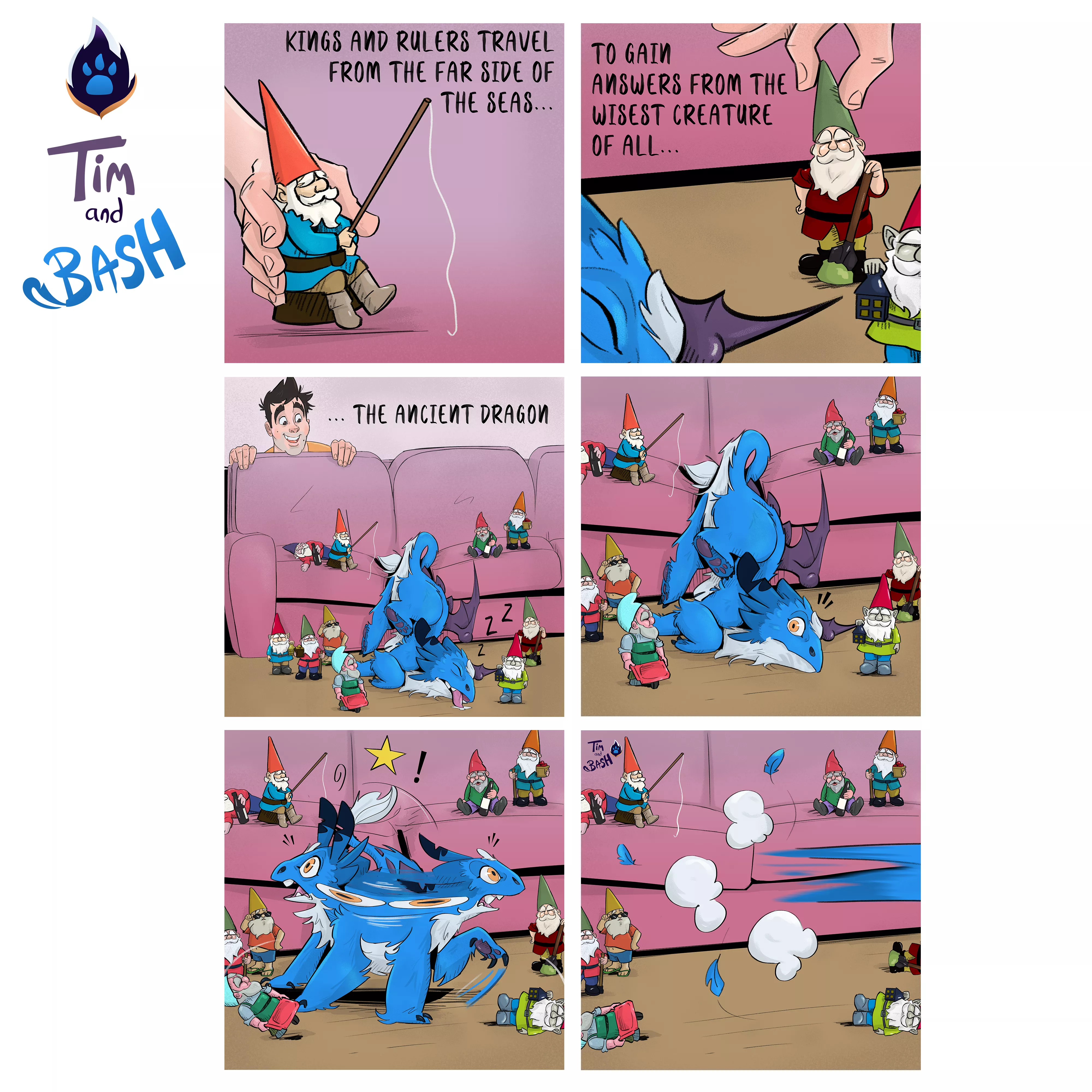 A dangerous game to play, peasant... Tim and Bash Comic #16! 🔥