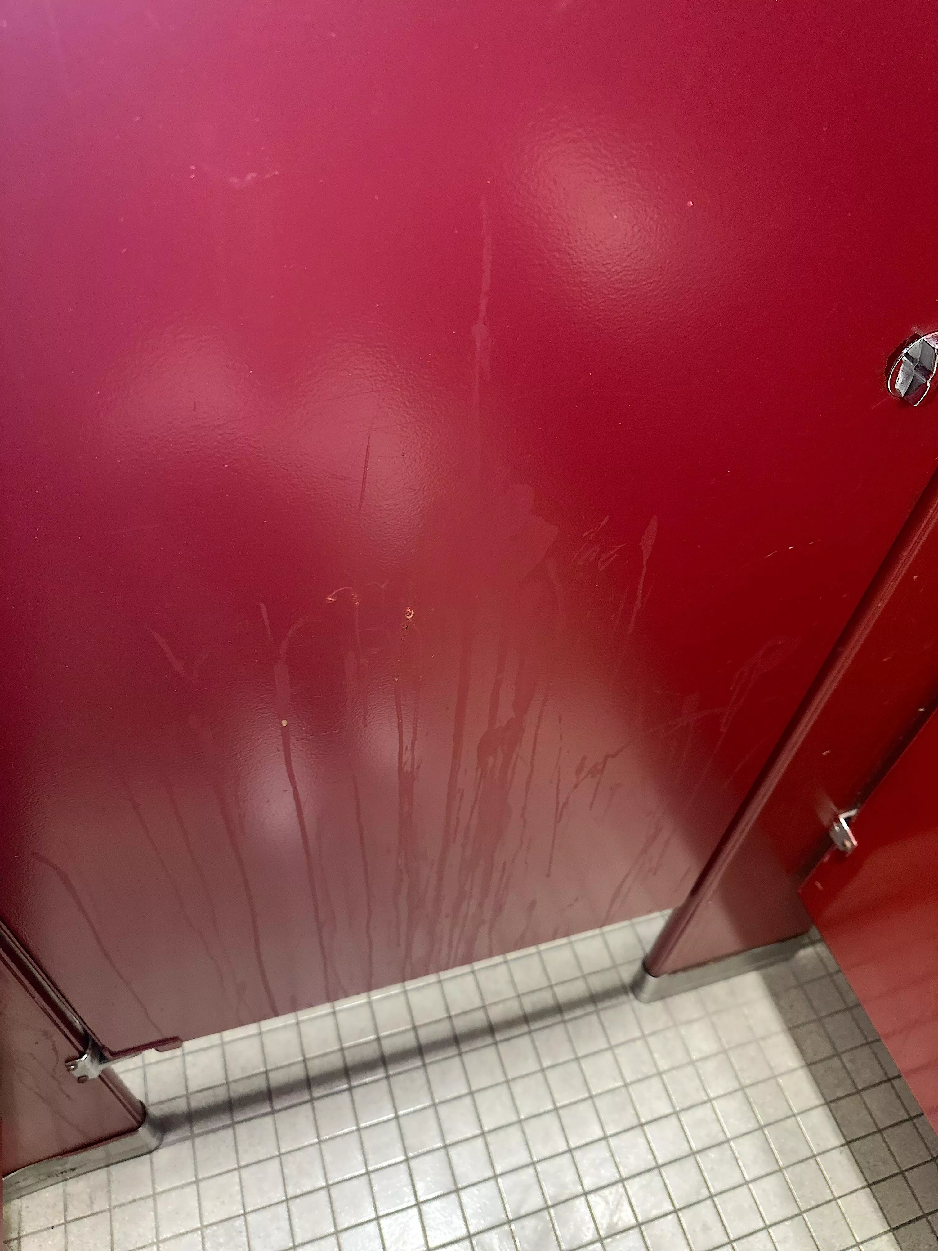 bathroom door at my college