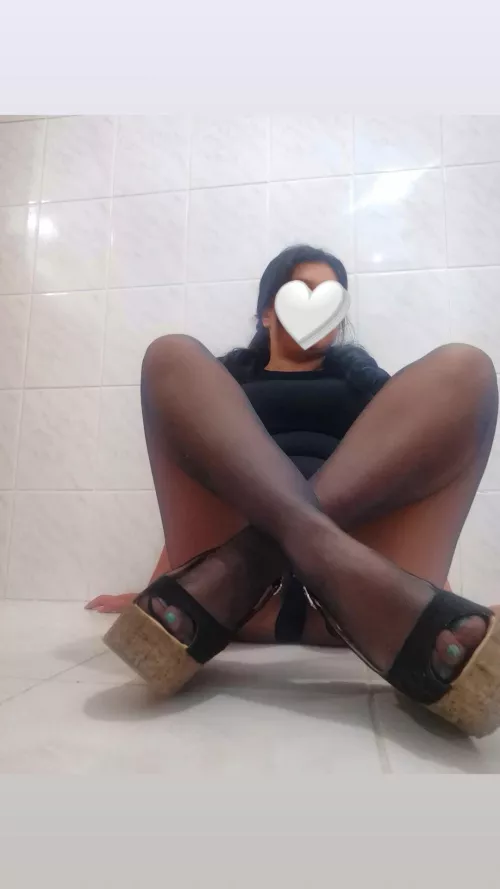 can i stroke your dick with my pantyhose?