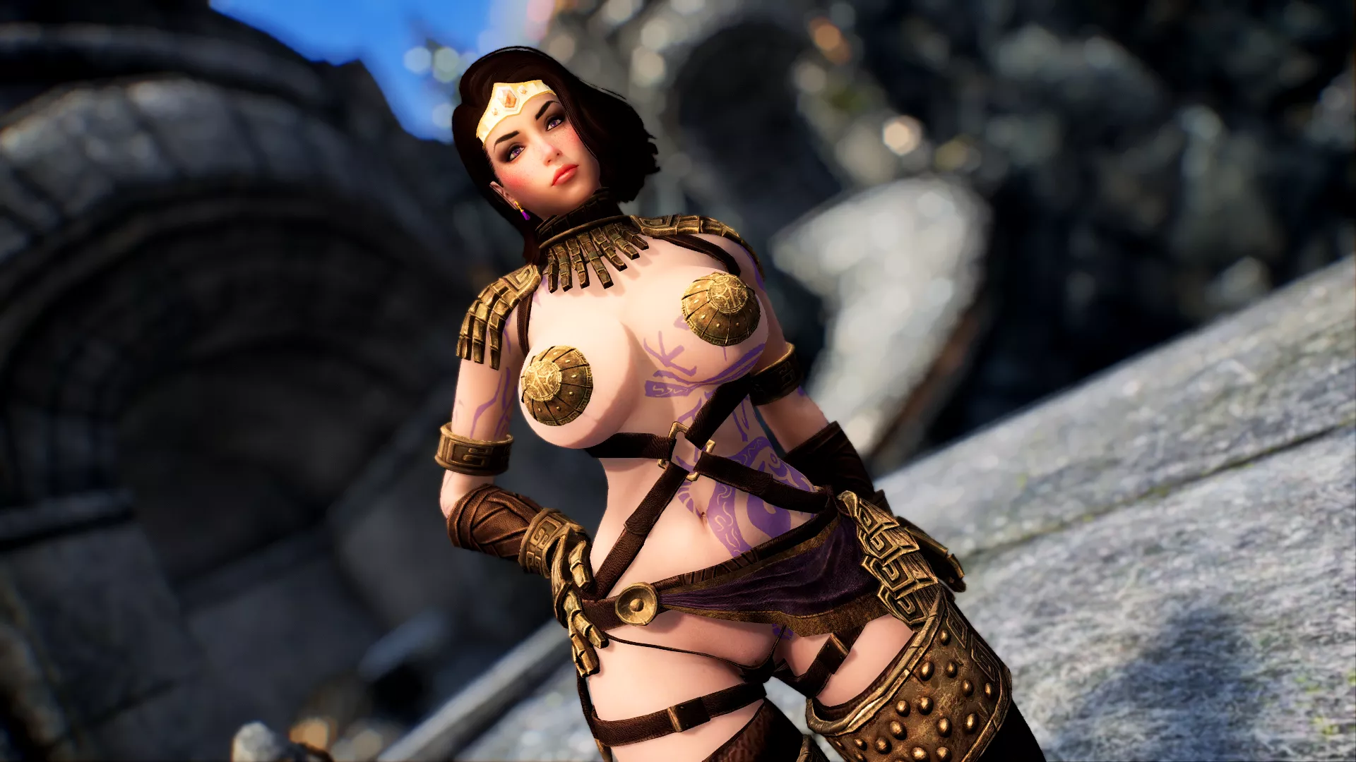 Clad in Dwarven armor