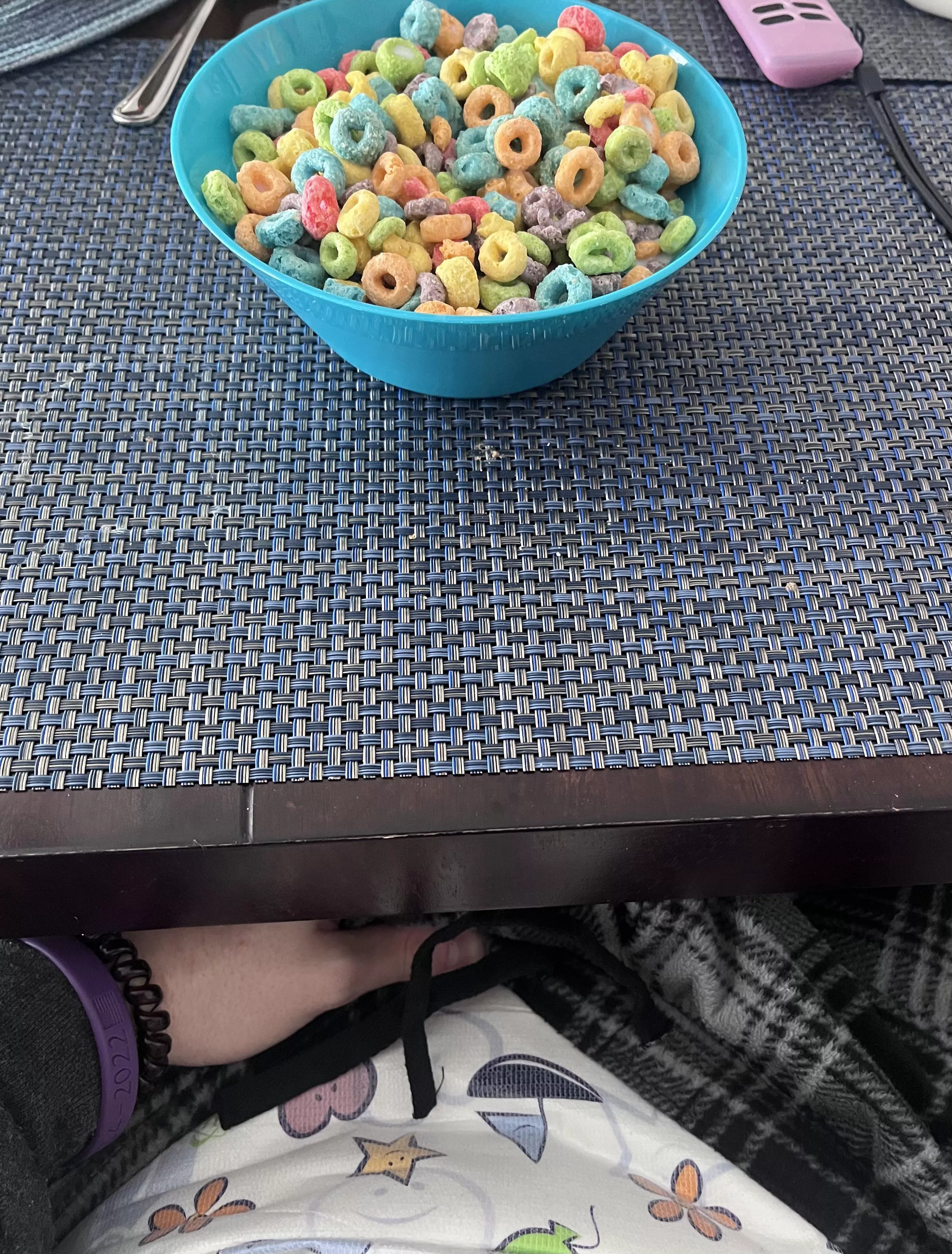 Diapered breakfast