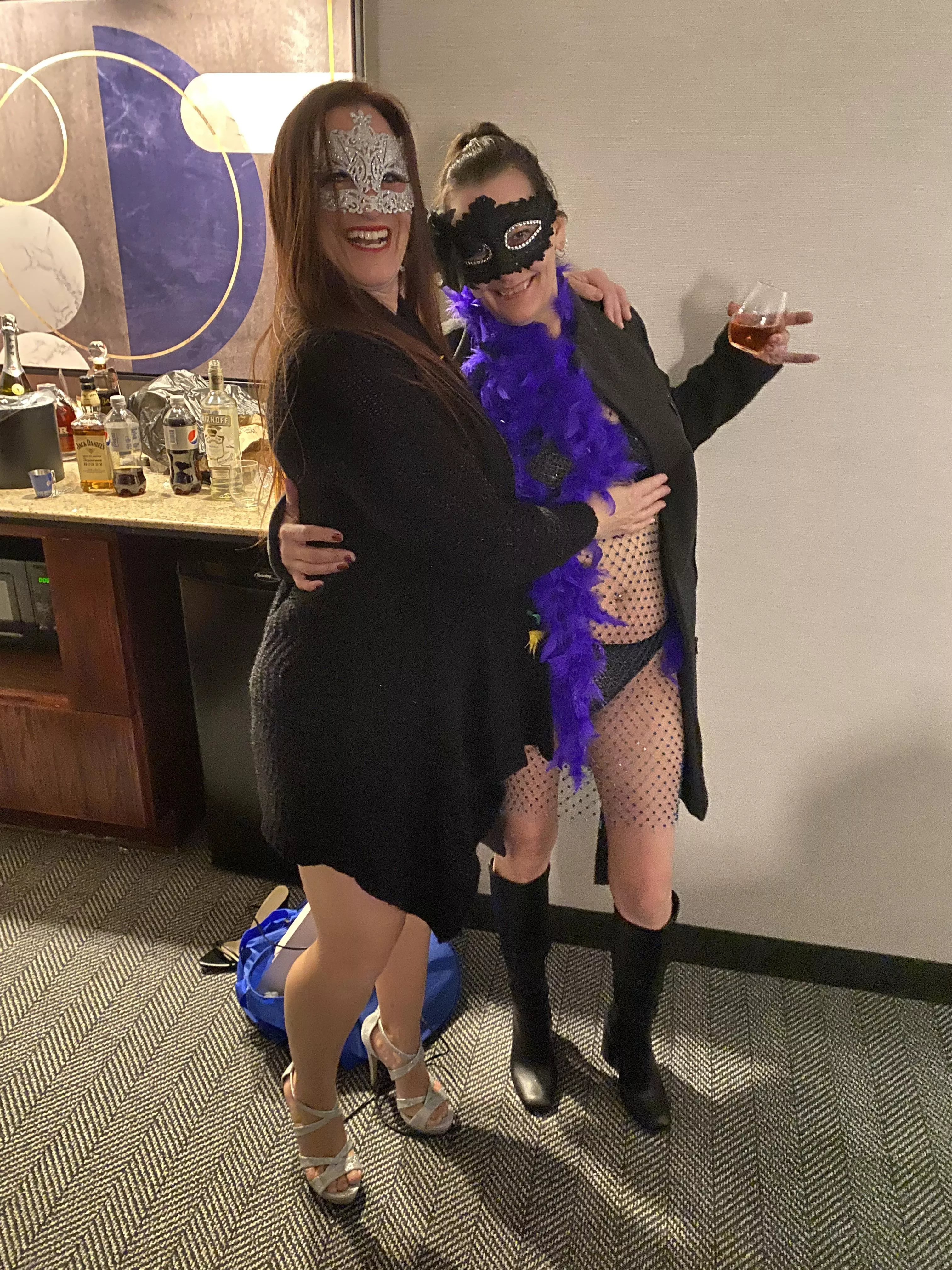 Heading to the swingers club for gang bang night. Wish us luck.