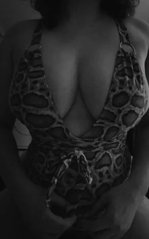 My snakeskin one-piece 😊