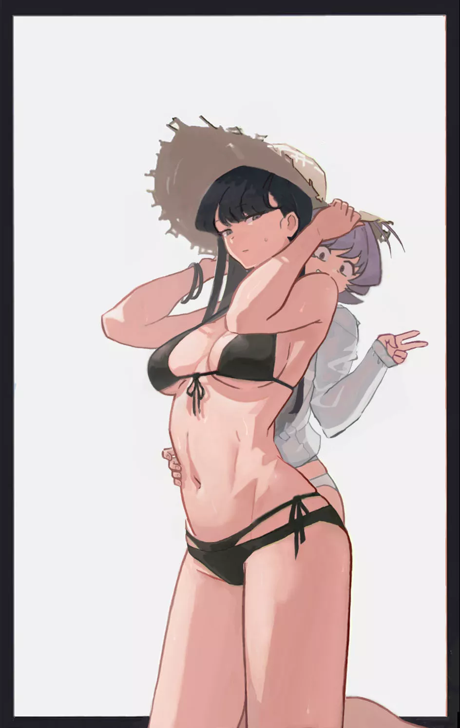 Najimi and Komi at the beach (By Fresk) [Komi Can't Communicate]