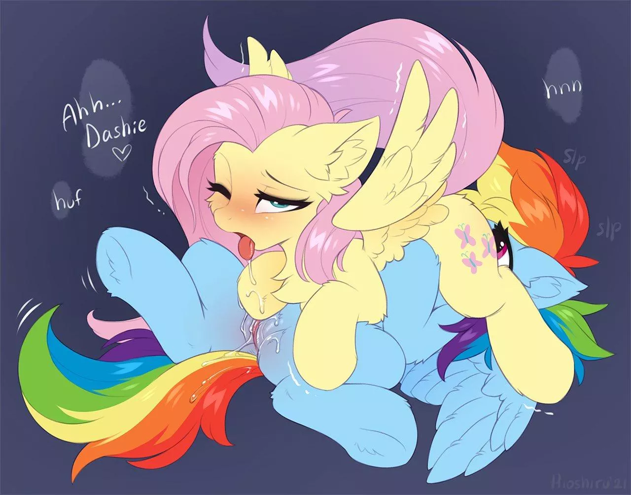 Rainbow Dash & Fluttershy (Hioshiru)