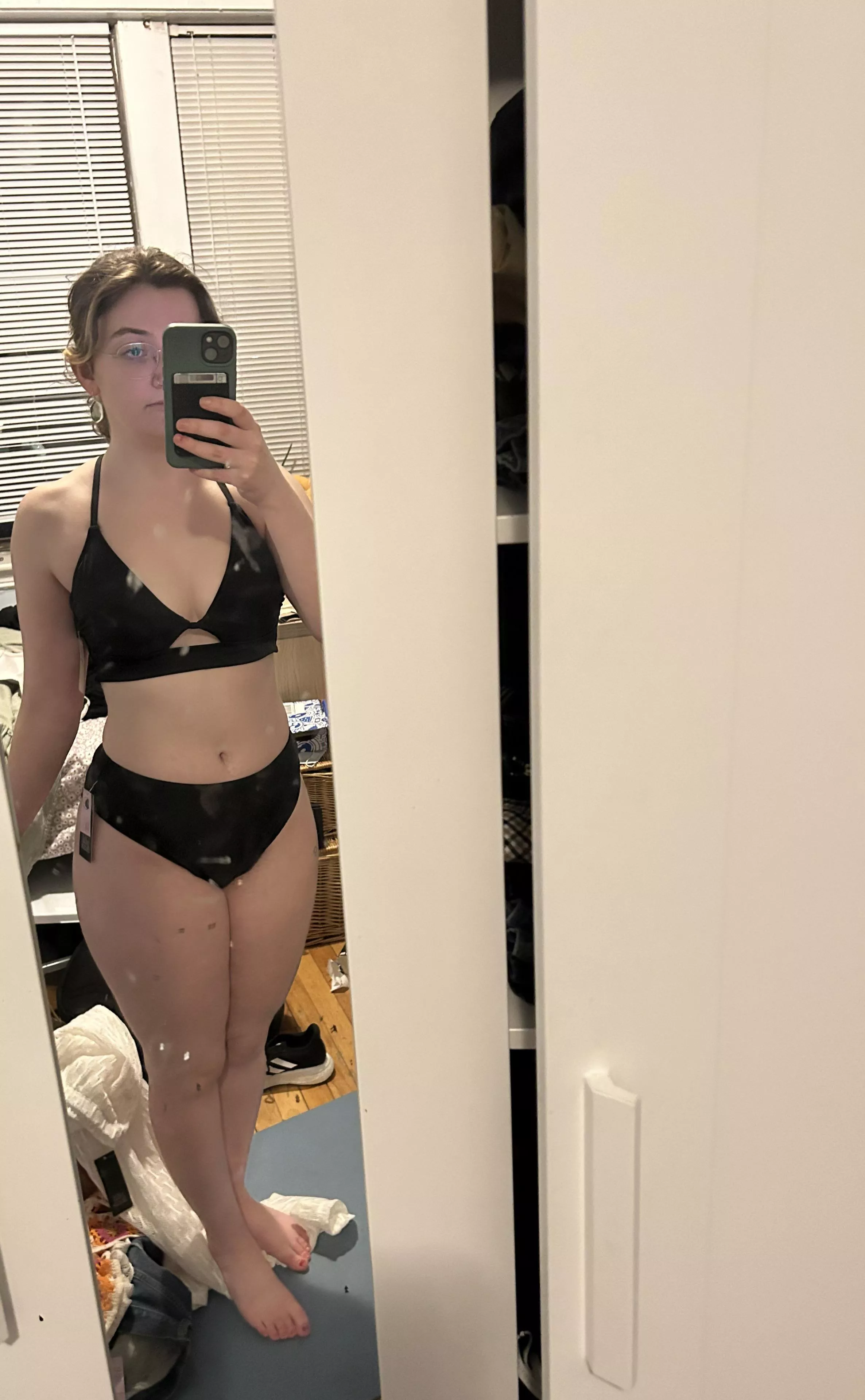 Thoughts on my new swimsuit? Sometimes I feel weird baring the thunder thighs