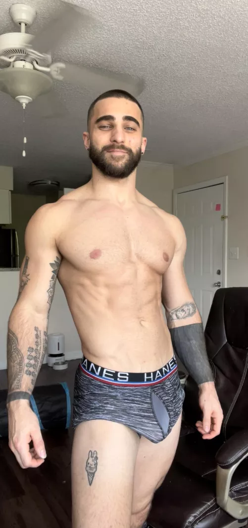 You come home from the gym and this is waiting for you. What happens next?