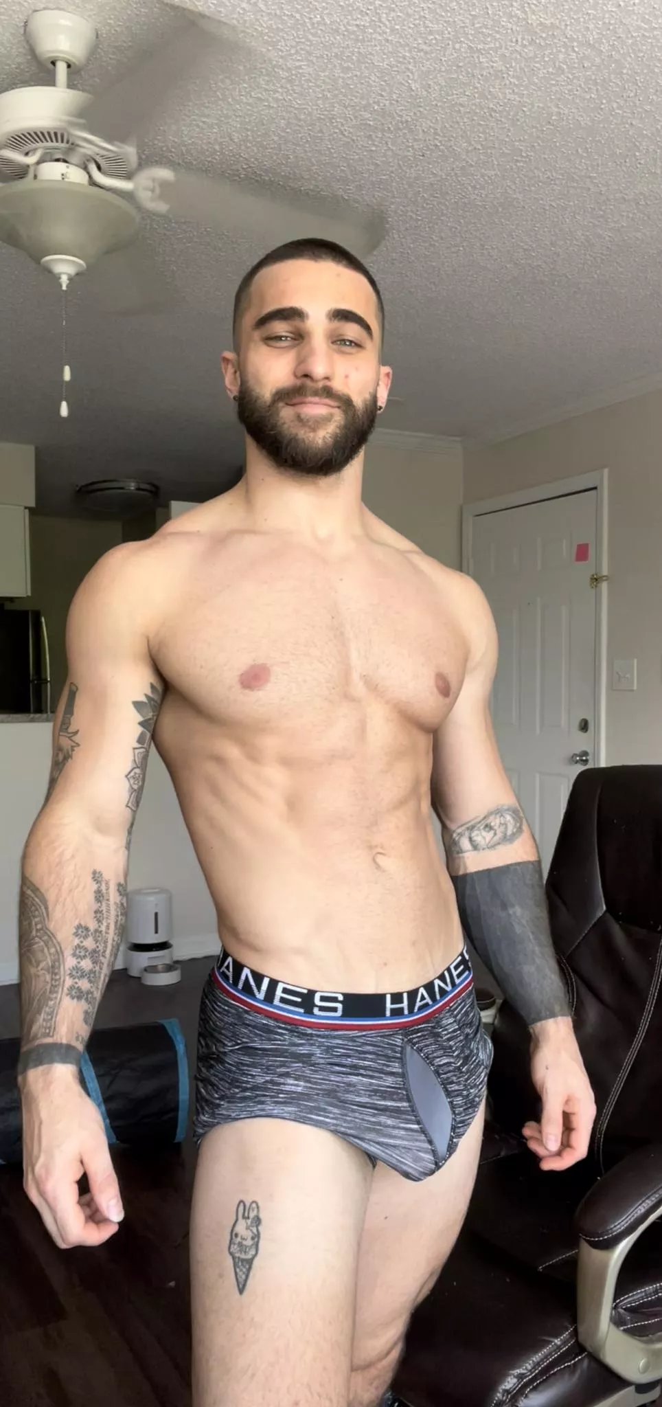 You come home from the gym and this is waiting for you. What happens next?