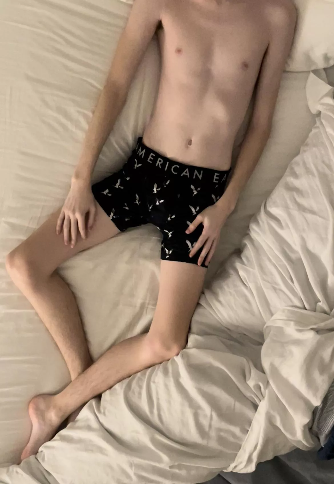 (18) love sleeping in my boxers!