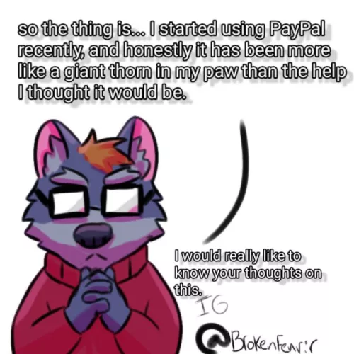 (Art by me) A furry artist needs to know what you think about his situation(like REALLY needs to know what you think C,:)