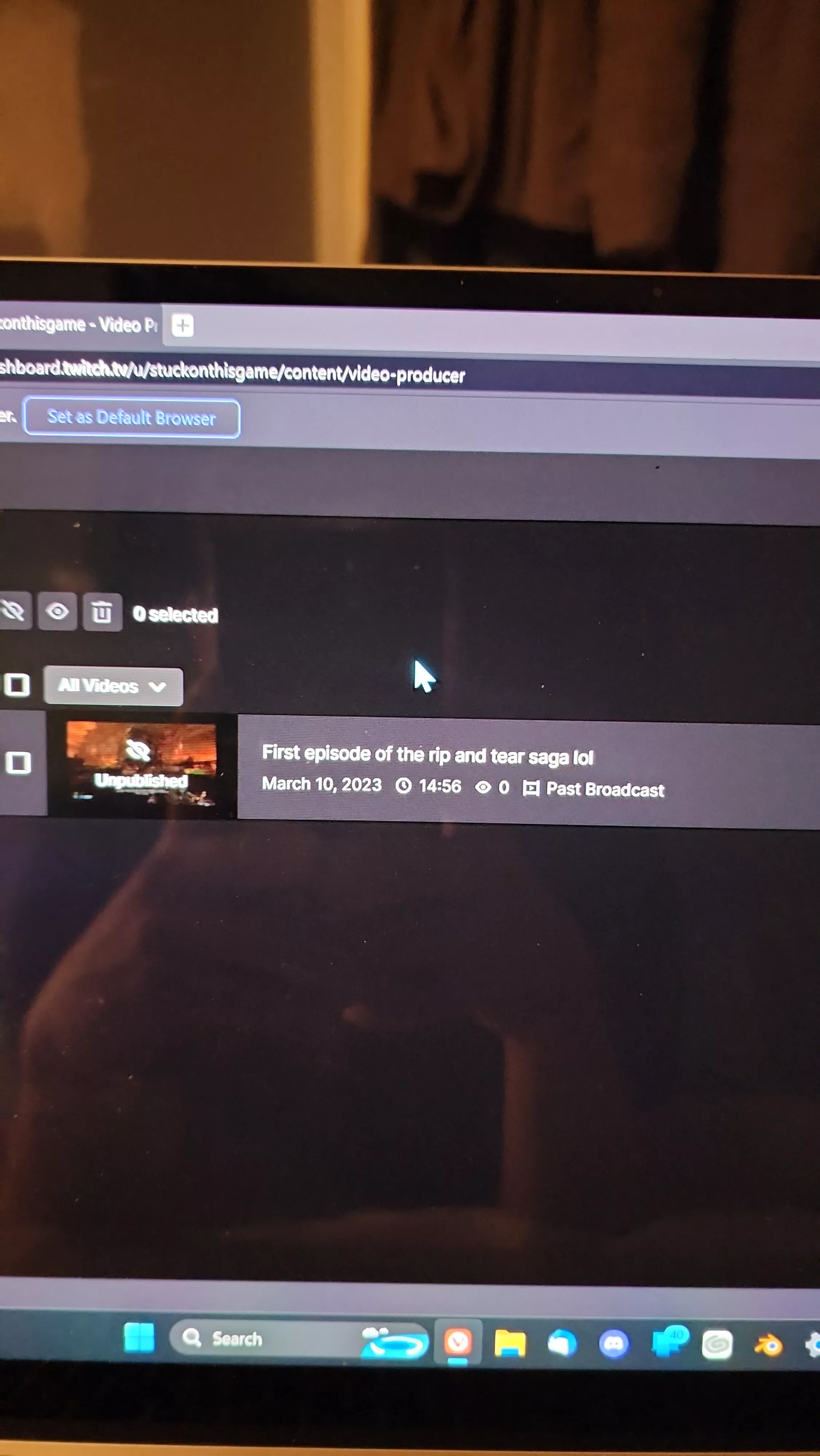 for some reason twitch only archives half of my stream this stream was over 30 minutes long and every time I stream to twitch whether it be through OBS or streamlab or twitch studio it doesn't matter every time I go to my video producer mode it is half 