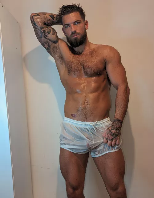 Hot workout complete. I'm ready for you