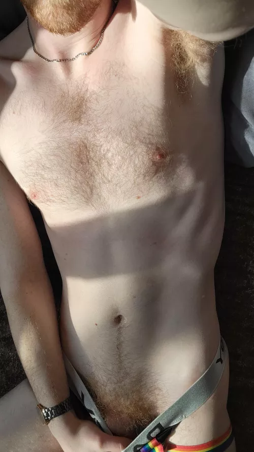 I don't love my chest hair, but I love a hairy guy.