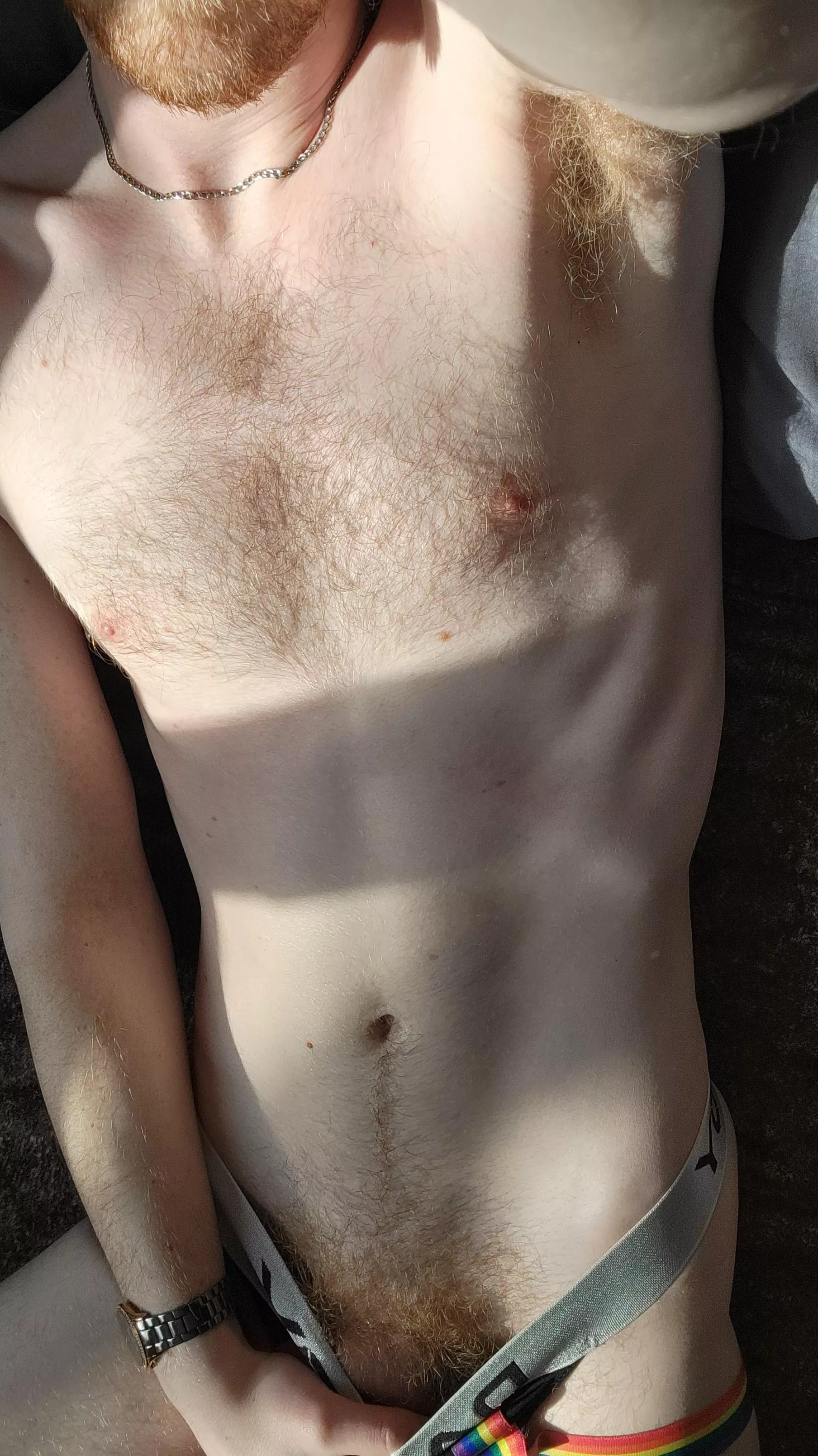 I don't love my chest hair, but I love a hairy guy.