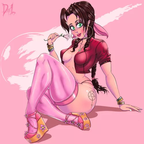My pinup of Aeris (devourer_ov_light)