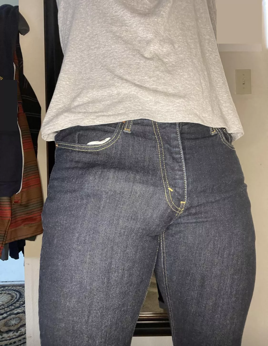 My roommate loves when I wear these jeans