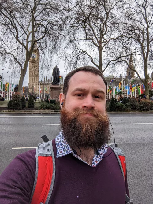 On my way to the office