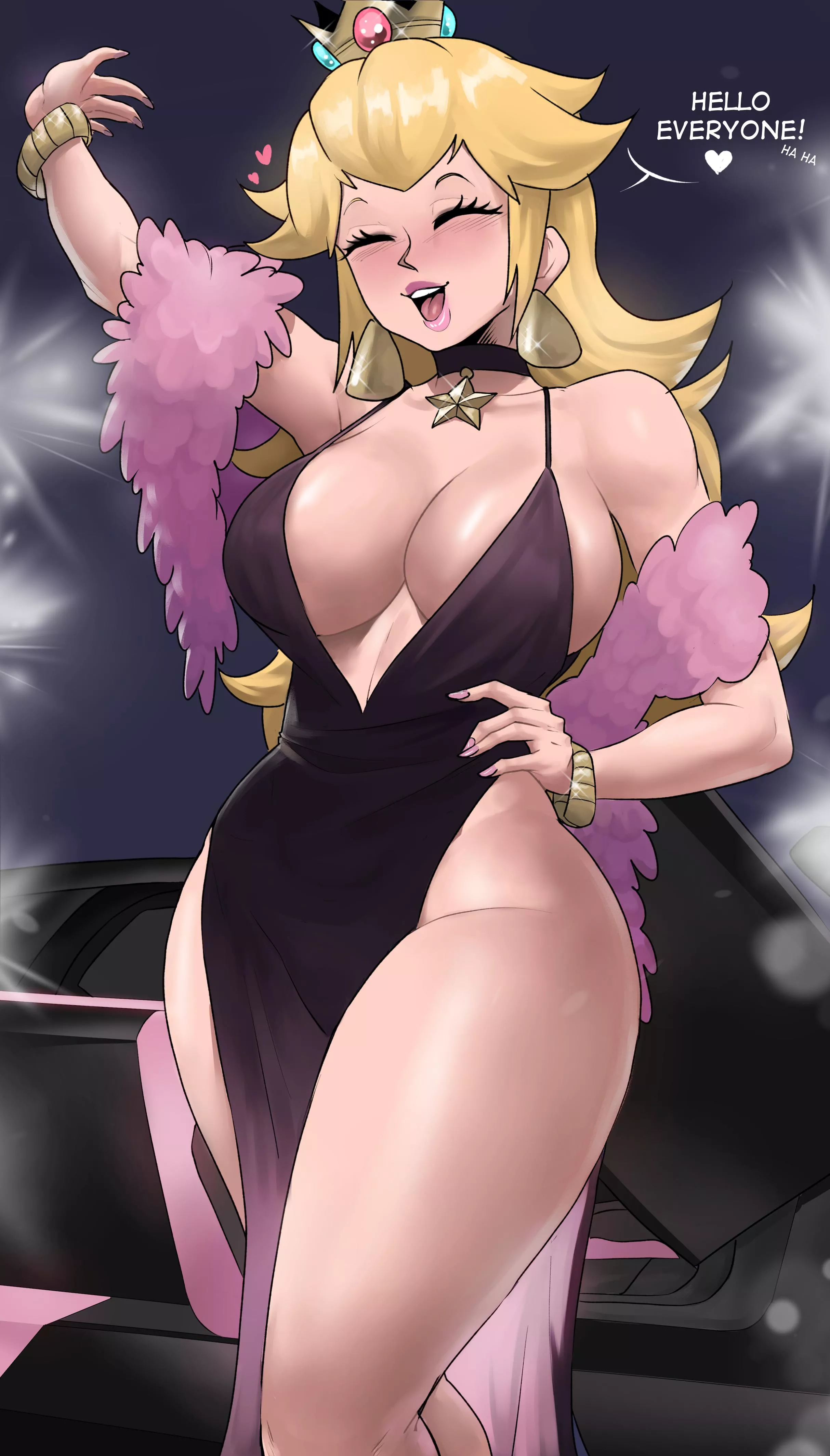Peach's revealing dress [Mario] (Echosaber)
