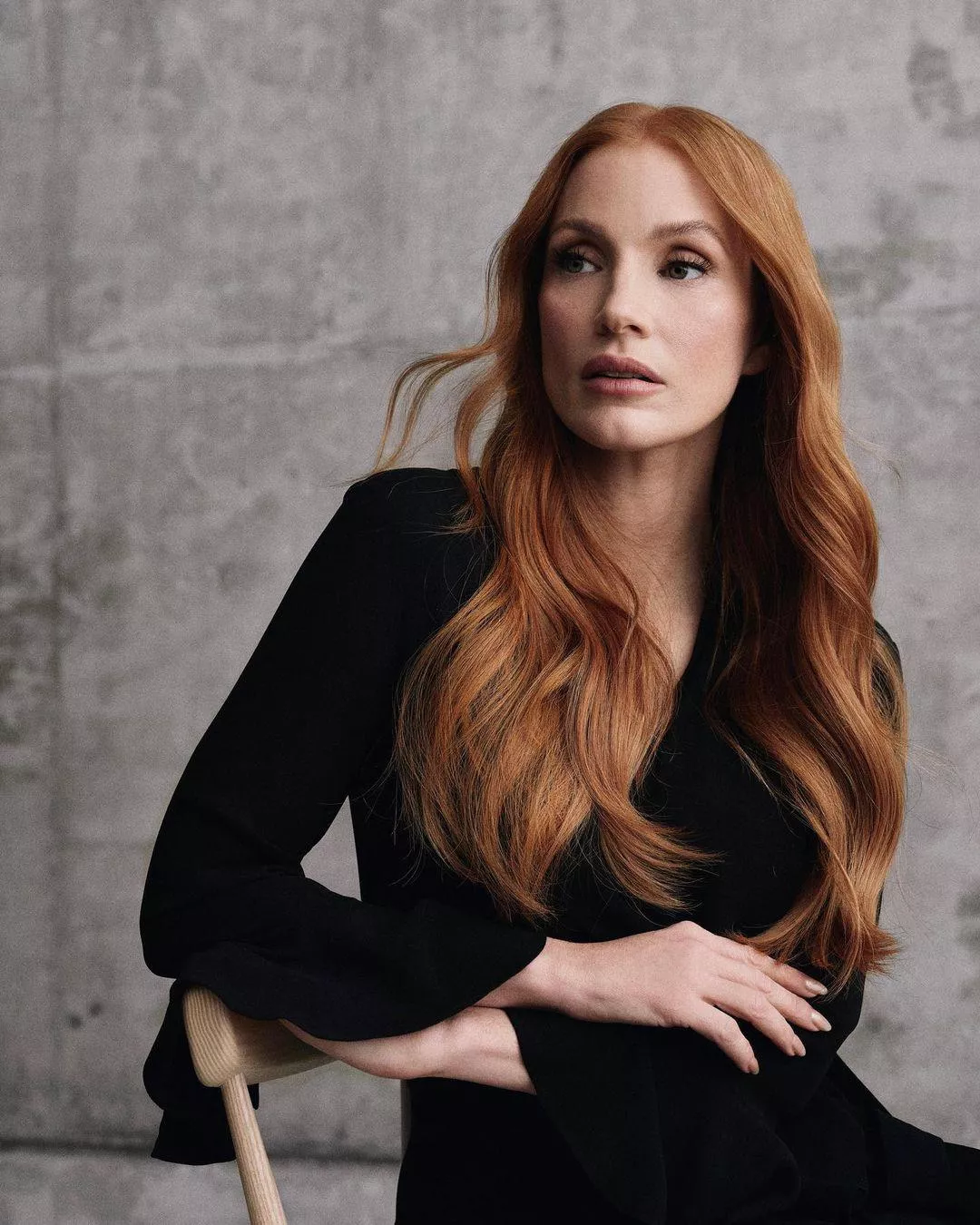 Redhead queen Jessica Chastain