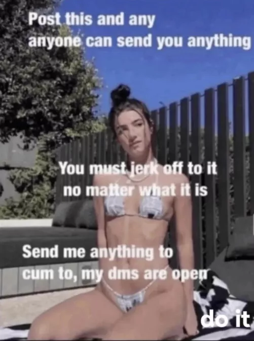 Send me anything to cum