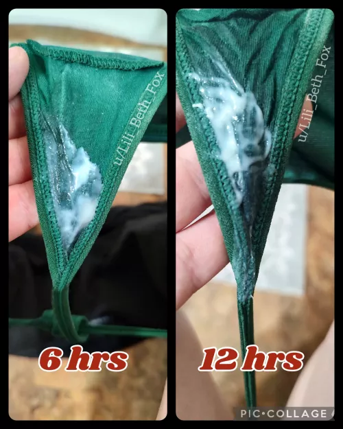 This tiny soaked satin G-string is AVAILABLE and on SALE [selling] DM to purchase!