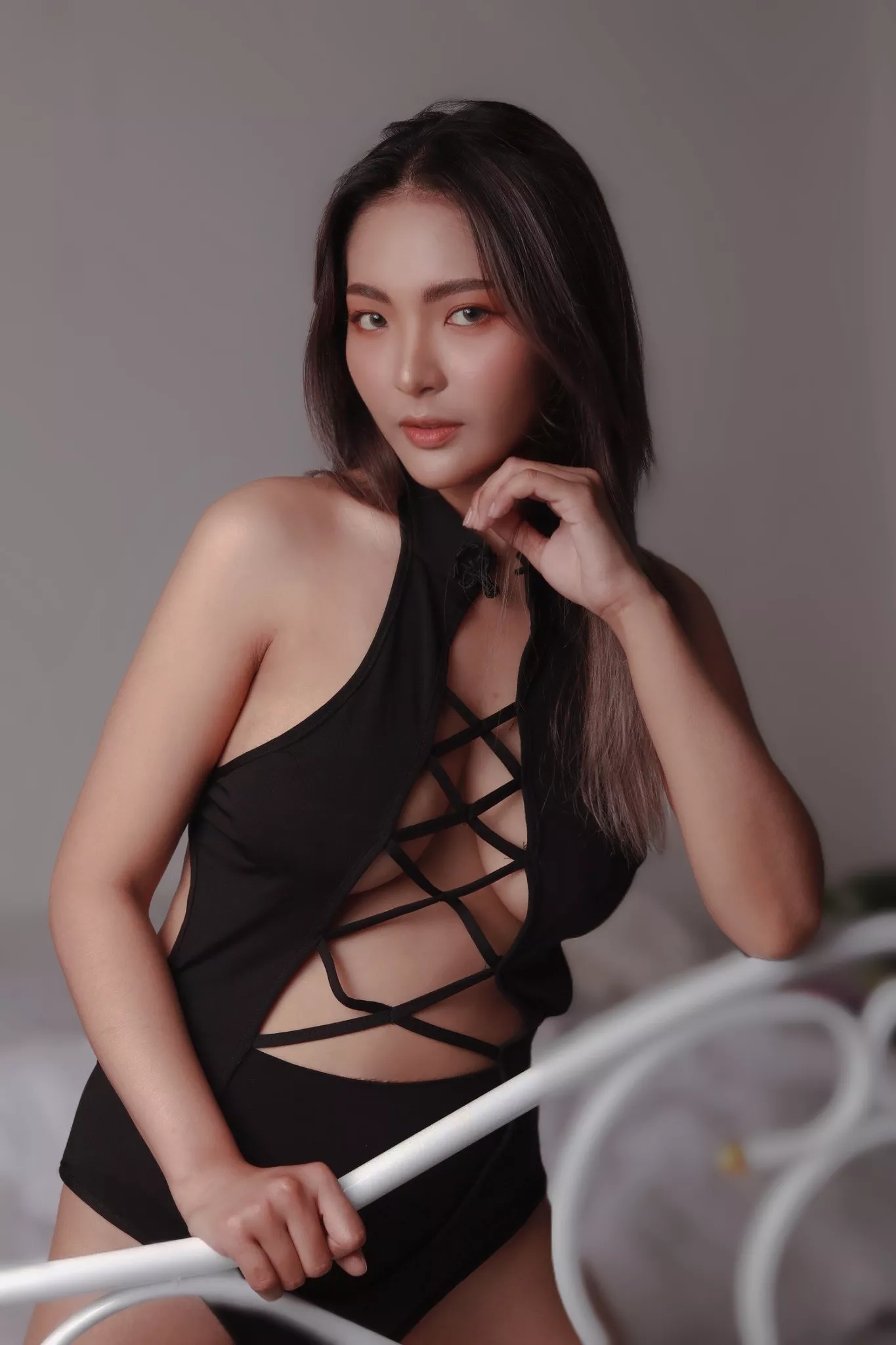 Which do you prefer my tits or my cute face?