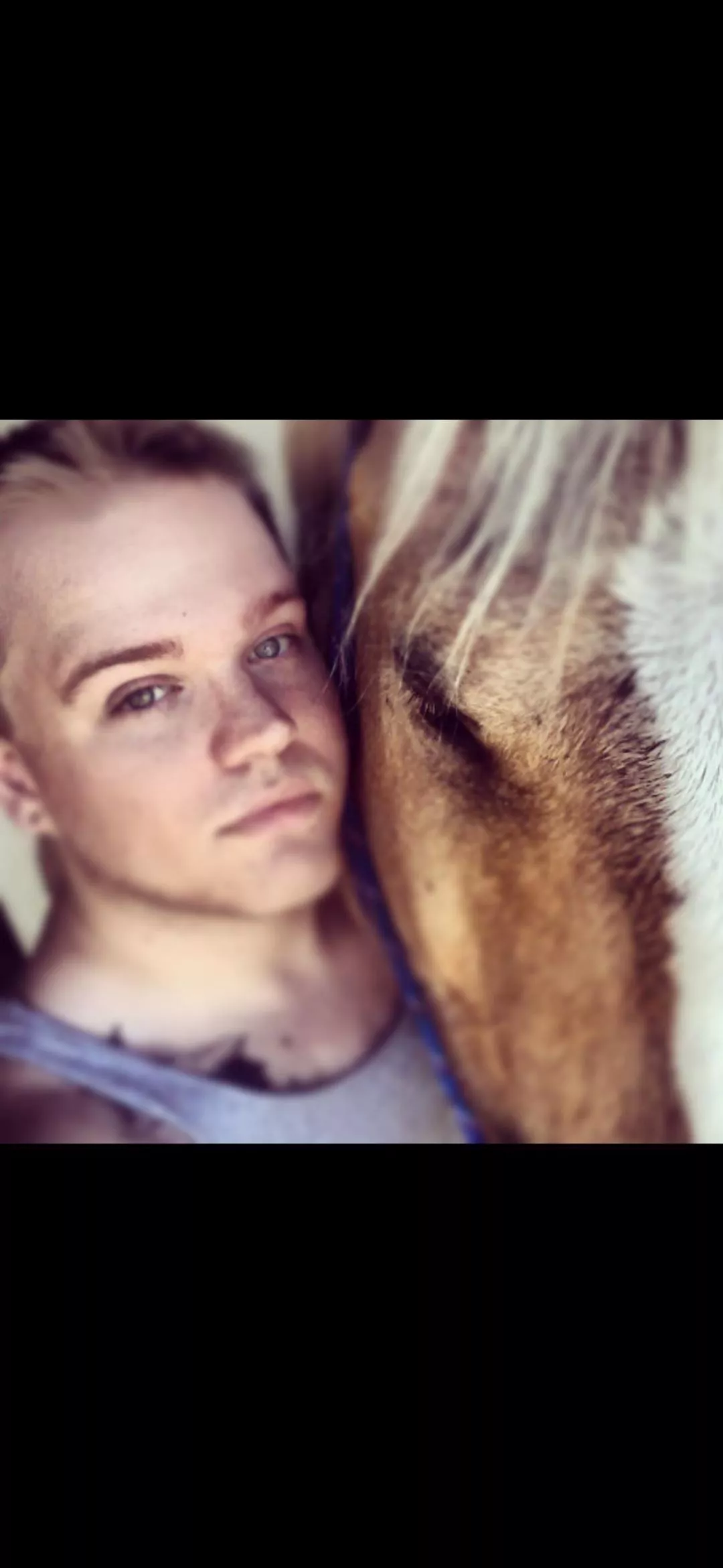 13 years with my trusty steed. he knows how to give a good hug when one is needed.