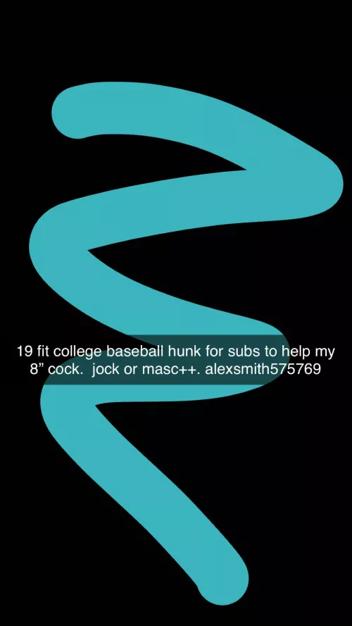 19 fit college baseball hunk for subs to help my 8” cock. jock or masc++. alexsmith575769