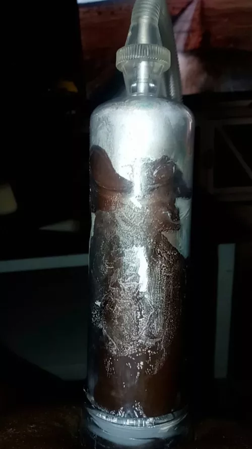 9.5 inch pump got a little steamy