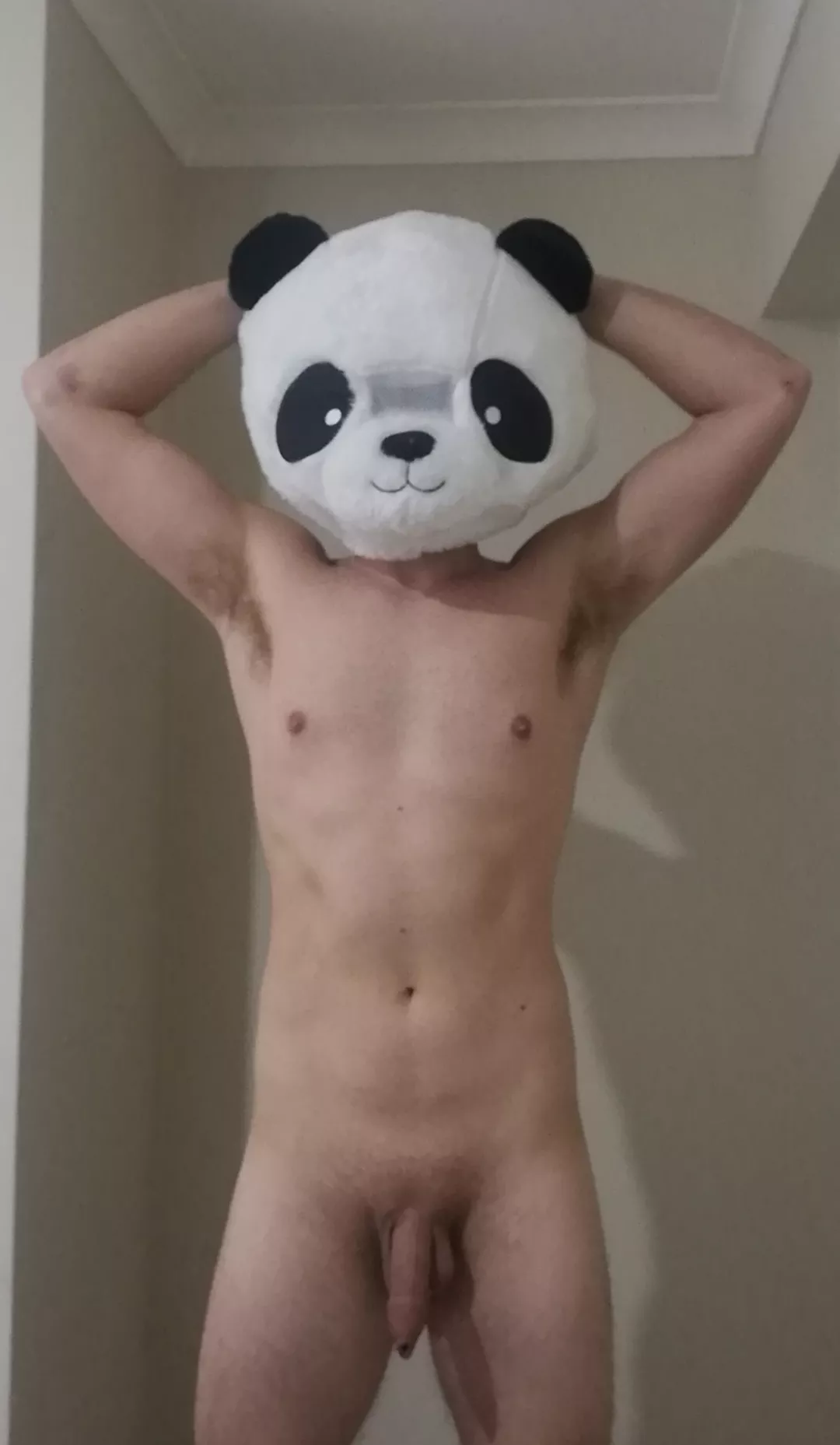 A freshly shaved panda 🐼