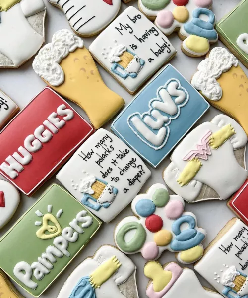 ABDL themed decorated biscuits!