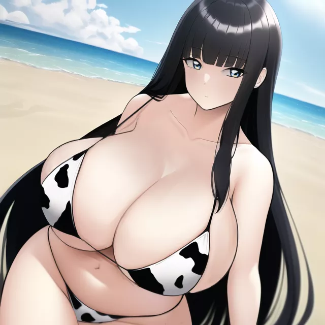 Abella cow print bikini