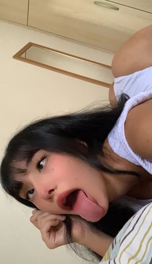 Ahegao front, big ass at block