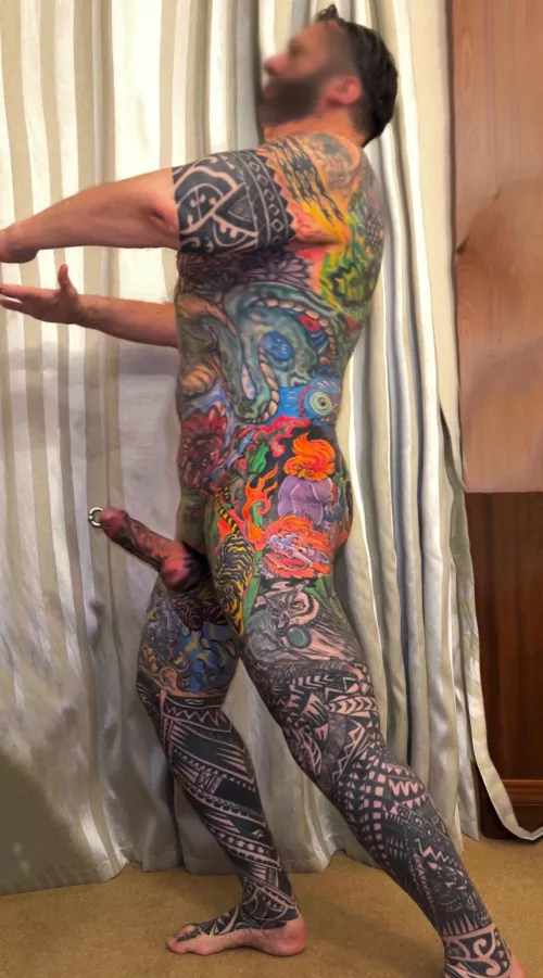 Caught in a moment of sexual arousal