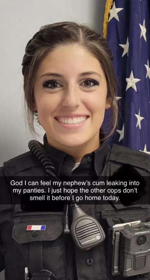 Cop Aunt gets creampied by her nephew before work