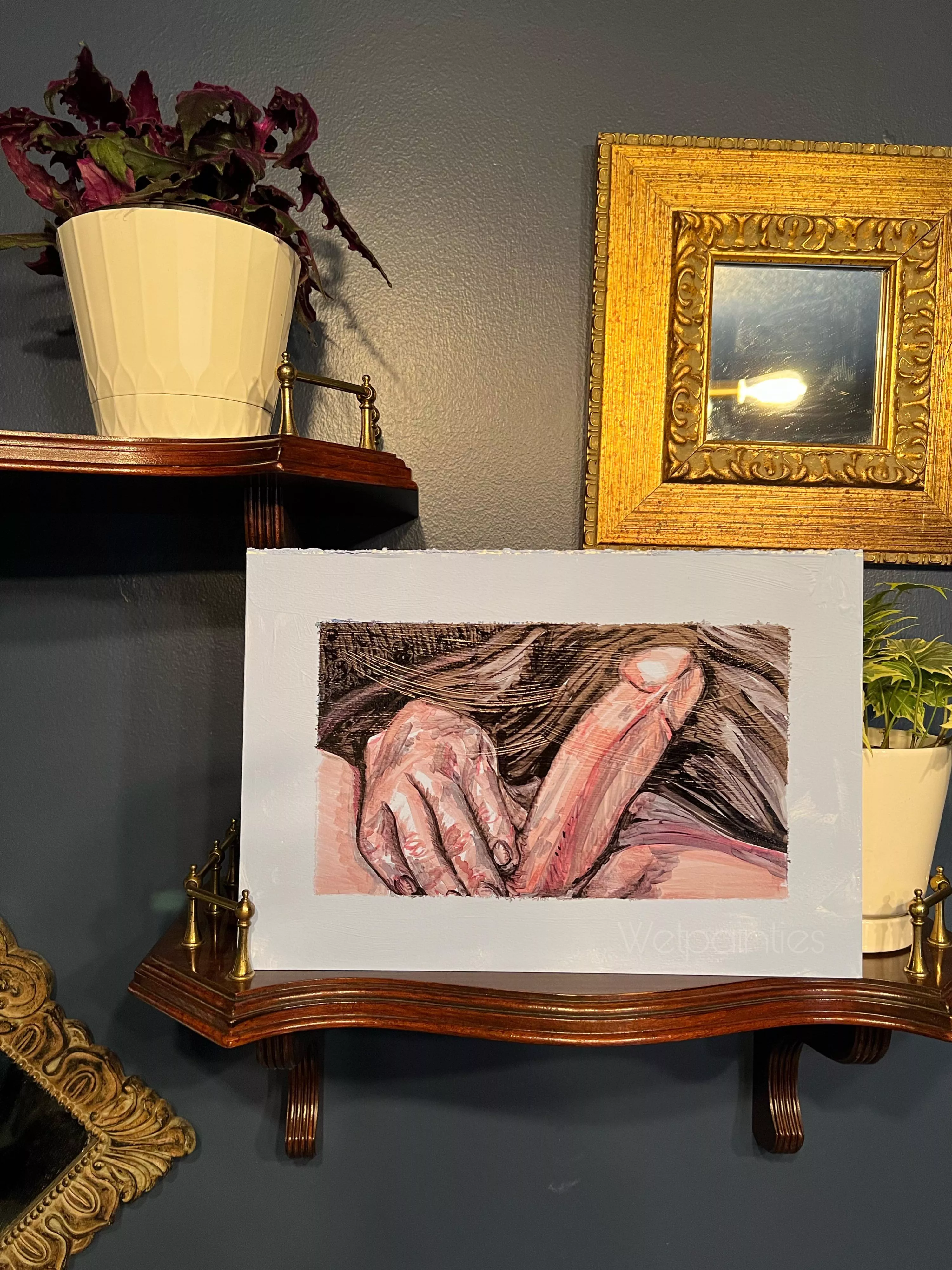 First time using Prismacolor Markers. Fun piece reminiscent of a relief print.