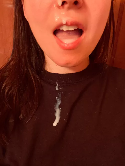 Got a mouthful last night (f)