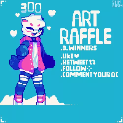 hello im doing a art raffle in my twitter