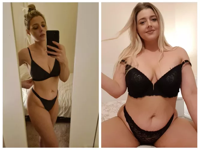 💫 I woke up super confident today and felt brave enough to share my recent progress.... 126lbs vs 168lbs 🤭 Do I keep going? 🤔