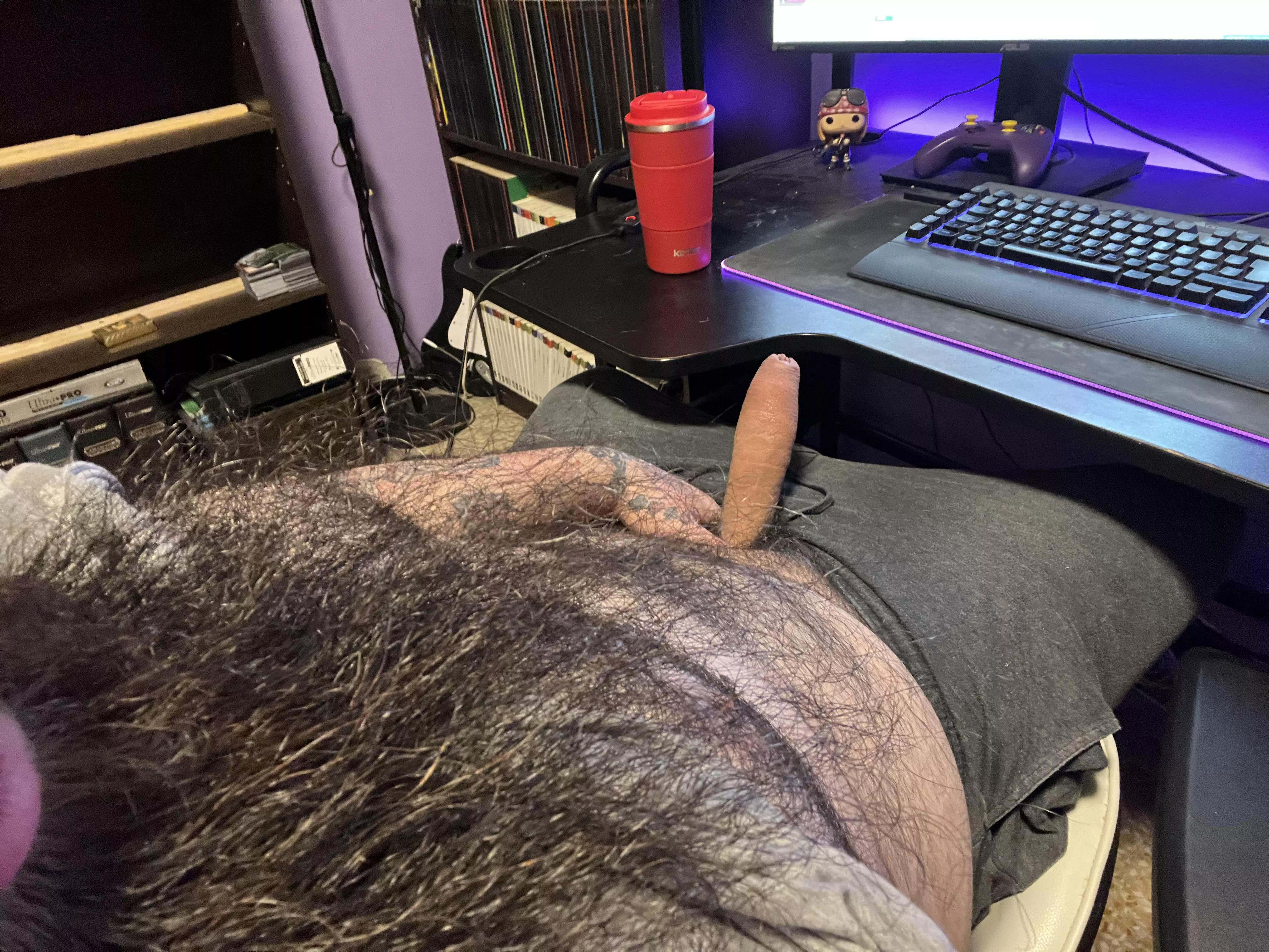 If I was your boss and you found me in my office like this, would you try to get a raise or would you just report me?