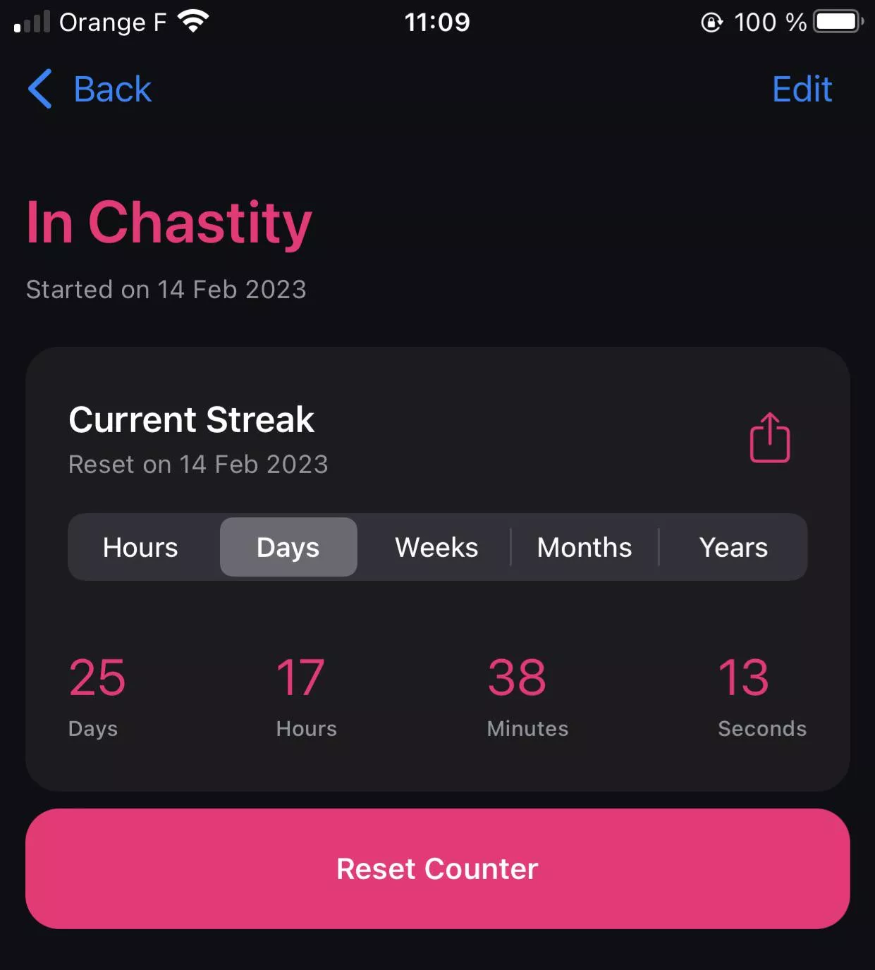 In chastity since Valentines day💕, my GF still thinks it’s not enough then.. 1 comment = +1 day added