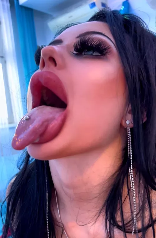 In my mouth and tongue