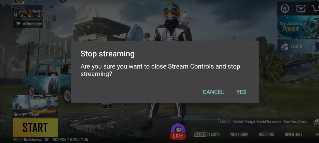 Is there a way to disable the stream control bubble?