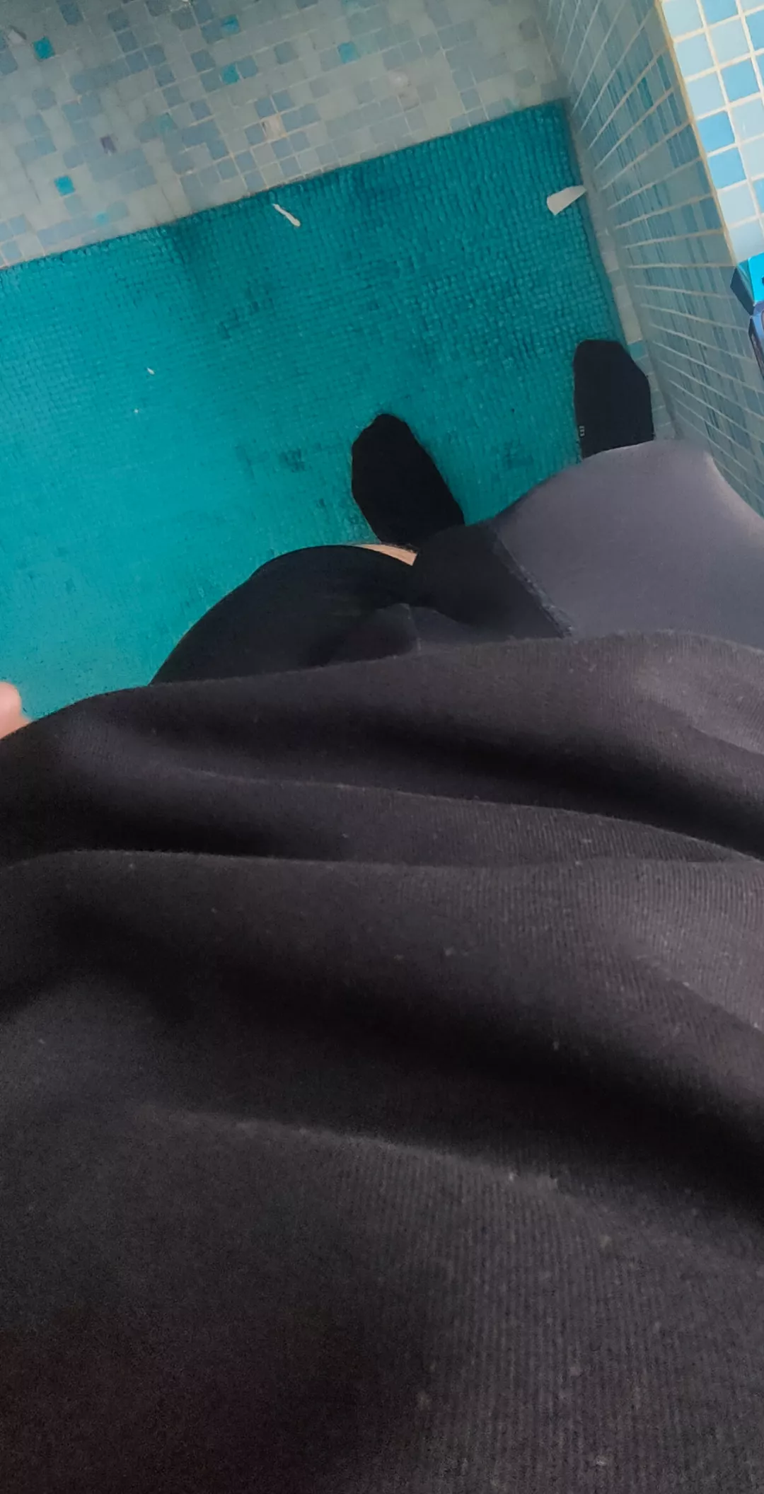 it falls down my right leg