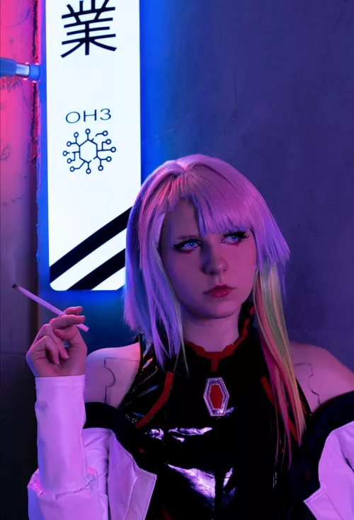 I've breached your cyberware to make you hard~ Lucy from Cyberpunk Edgerunners by x_nori_ [Self]