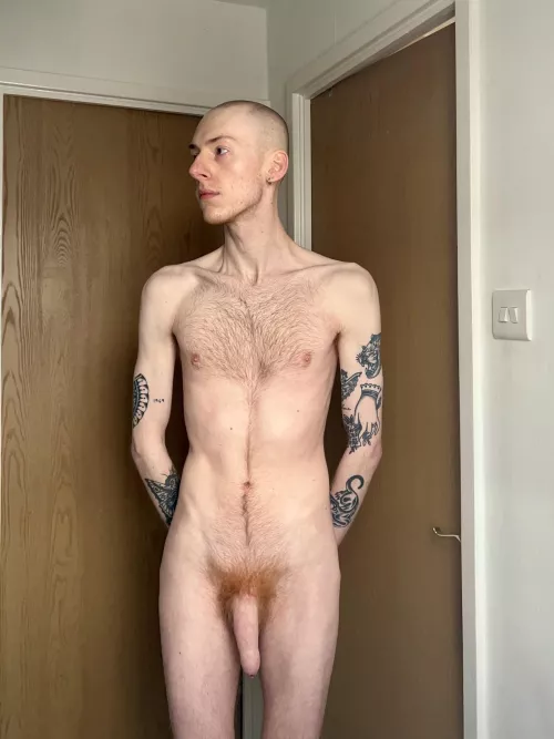 showing off my soft ginger cock