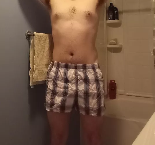 usually wear briefs but tonight I am loving these boxers