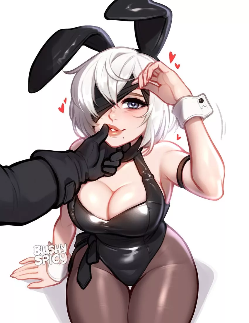 2Bunny wants a kiss (blushyspicy)