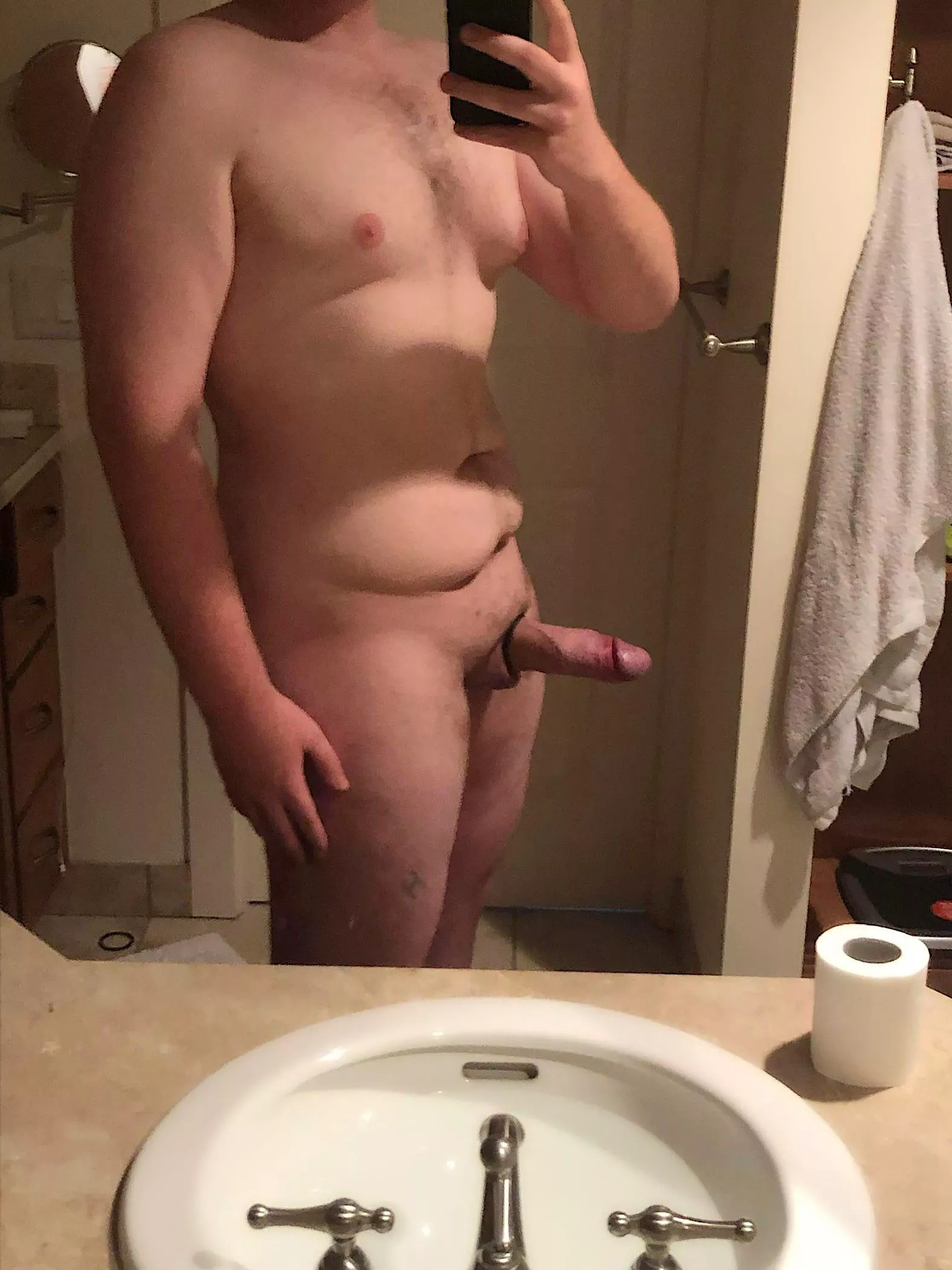 [7” x 6.9”] I am 6’4” and 289lbs for reference, want to compare?